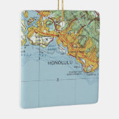 ホノルルヴィンテージの地図 セラミックオーナメント (右)