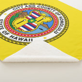 ホノルル国旗（ハワイ） シェルパブランケット (3/4)