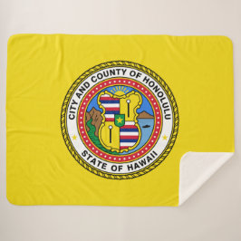 ホノルル国旗（ハワイ） シェルパブランケット