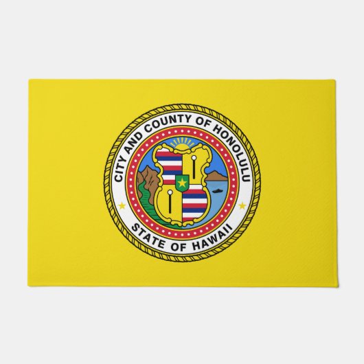 ホノルル国旗(ハワイ) ドアマット (正面)