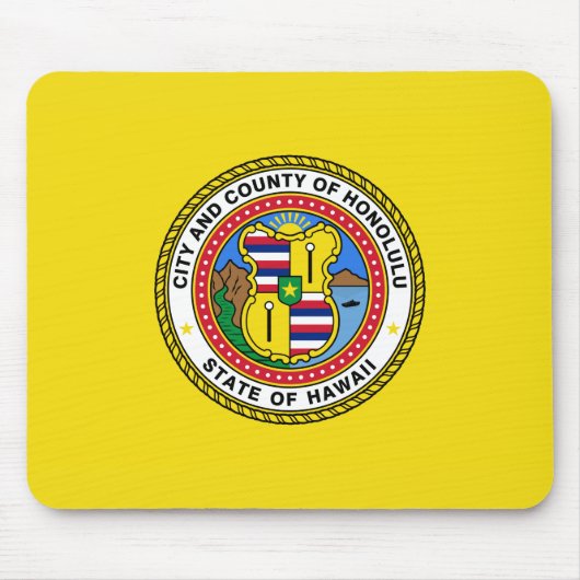 ホノルル国旗(ハワイ) マウスパッド (正面)