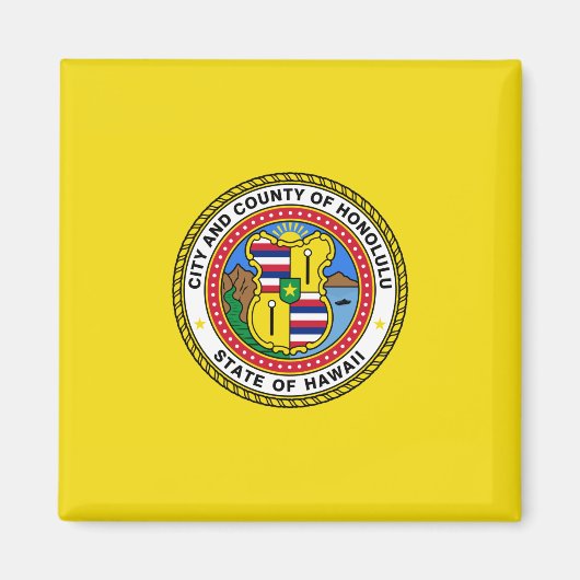 ホノルル国旗（ハワイ） マグネット (正面)