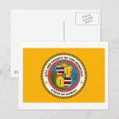 ホノルル国旗 ポストカード (正面/裏面)