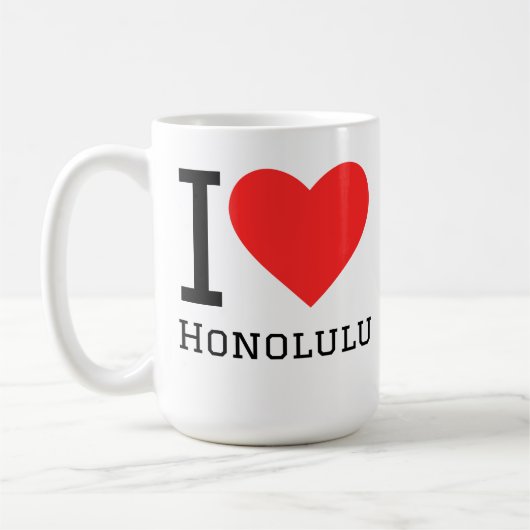 ホノルル大好き コーヒーマグカップ (左)