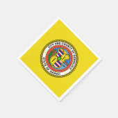 ホノルル市旗，ハワイナプキンス スタンダードカクテルナプキン (角)