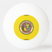 ホノルル市旗、ハワイ平興球旗 卓球ボール (裏面)