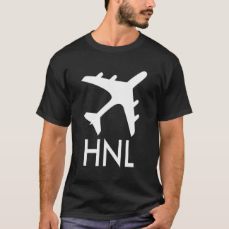 ホノルル空港コード荷物タグ ホノルル ハワイ アメリカ Tシャツ