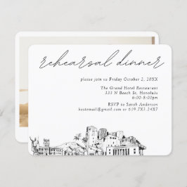 ホノルル結婚のリハエレガントーサルディナー エンクロージャーカード