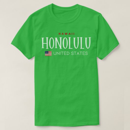 ホノルル統一されたハワイ州Tシャツ1 Tシャツ (デザイン正面)