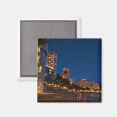 ホノルル、オアフ、ハワイ。～の夜の暴露 マグネット (正面/裏面)