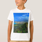 ホノルル、ハワイのスカイライン#1 Tシャツ (正面)