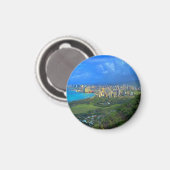 ホノルル、ハワイスカイライン#1マグネット マグネット (正面/裏面)