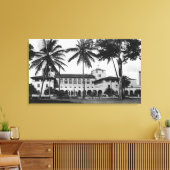 ホノルル、ハワイ連邦ビルのビューとポスト2 キャンバスプリント (インサイチュ (リビング))