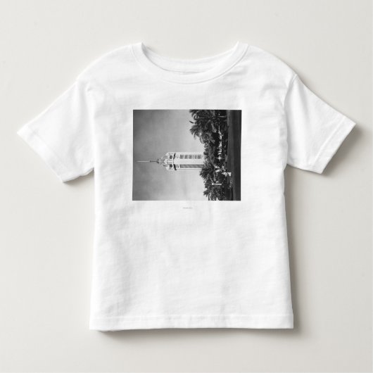 ホノルル、ハワイ-アロハタワーの写真 トドラーTシャツ (正面)