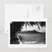 ホノルル，ハワイ – ダイヤモンドヘッドの表示 ポストカード (正面/裏面)