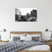 ホノルル,ハワイ – モアノルアガーデンズの景色 キャンバスプリント (インサイチュ (寝室))