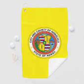 ホノルル（ハワイ）州旗 ゴルフタオル (インサイチュ)