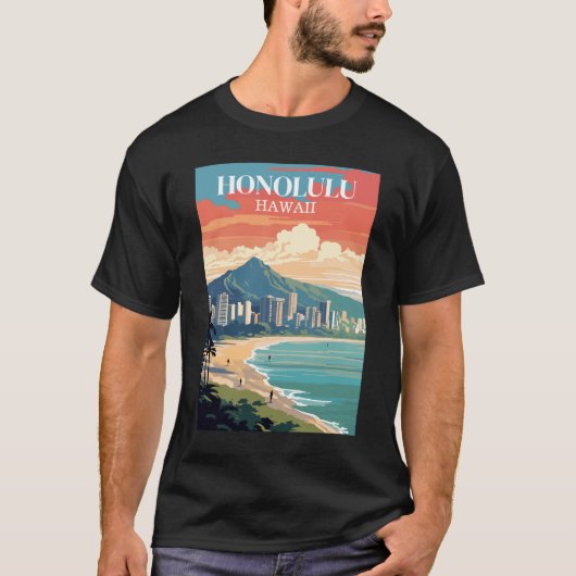 ホノルル ハワイ 旅行 ヴィンテージ Tシャツ (正面)