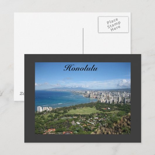 ホノルル ポストカード (正面/裏面)