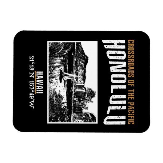 ホノルル マグネット (横)