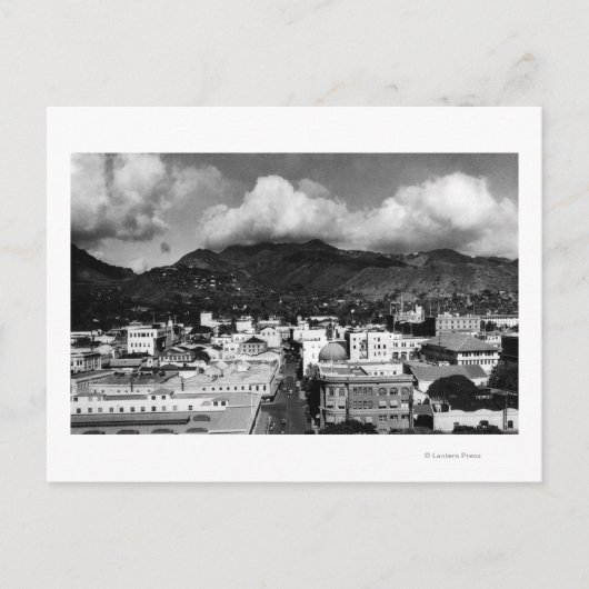 ホノルル, HA – アロハタワーからシティビュー ポストカード (正面)