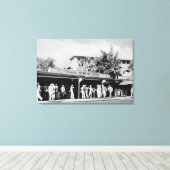 ホノルル, HA – ホノルルの景色 キャンバスプリント (インサイチュ (ウッドフロア))