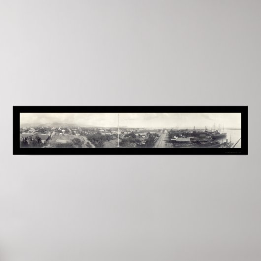 ホノルル、HI写真1913 ポスター (正面)