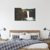 ホノルル, HI – レインボー滝の表示 キャンバスプリント (インサイチュ (寝室))