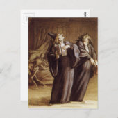 ホノーレ・ダウミエによる二人の医者と死 ポストカード (正面/裏面)