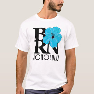 ホノ生まれルルハワイブルーハイビスカス Tシャツ