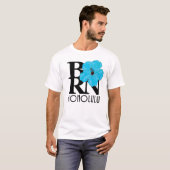 ホノ生まれルルハワイブルーハイビスカス Tシャツ (正面フル)