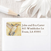 ホバリングハミングバード差出人住所ラベル ラベル (インサイチュ)