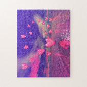 ホバリングバレンタインハート ジグソーパズル (縦)