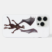 ホバリング・レッド・ドラゴン iPhoneケース (裏面横)