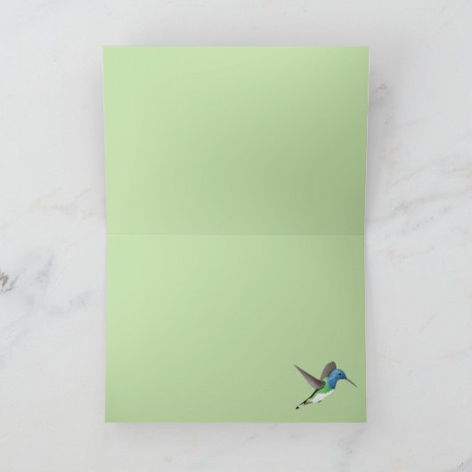 ホバリングJacobin Hummingbird – 透明。 カード (内部)