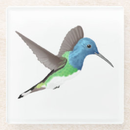 ホバリングJacobin Hummingbird – 透明。 ガラスコースター