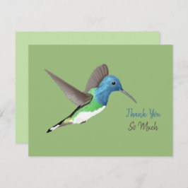 ホバリングJacobin Hummingbird – 透明。 サンキューカード