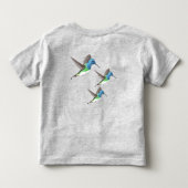 ホバリングJacobin Hummingbird – 透明。 トドラーTシャツ (裏面)