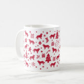 ホバワートクリスマスデザイン コーヒーマグカップ (正面左)