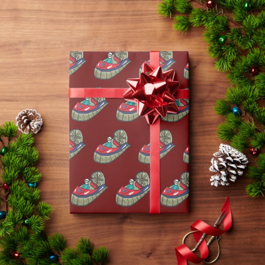 ホバークラフト ラッピングペーパー (クリスマスギフト)