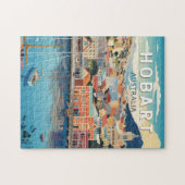 ホバートオーストラリアトラベルアートヴィンテージ ジグソーパズル (横)