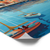 ホバートオーストラリアトラベルアートヴィンテージ ポスター (角)