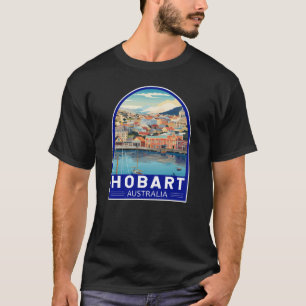 ホバートオーストラリアトラベルアートヴィンテージ Tシャツ