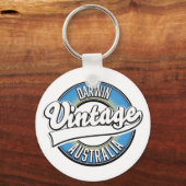 ホバートオーストラリアヴィンテージスタイルロゴキーチェーン キーホルダー (正面)