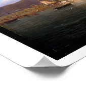 ホバートタウンと山ウェリントンタスマニア ポスター (角)