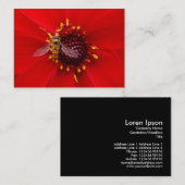 ホバーフライをダリアで飛ぶ，ミニフォト 名刺 (正面/裏面)