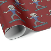 ホバーボードスケルトン ラッピングペーパー (ロールコーナー)