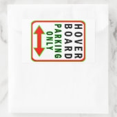 ホバーボード駐車場のみ 長方形シール (バッグ)