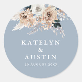 ホパンパスダスティブルー結婚ズ ラウンドシール