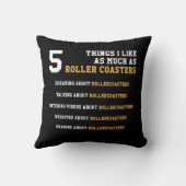 ホビおもしろいーローラーコースターギフト5男性へ物 クッション (裏面)